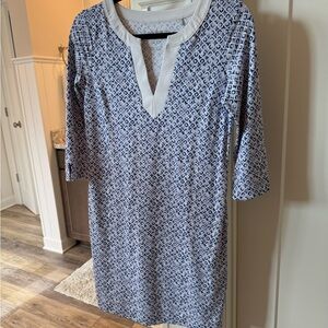 Tommy Blue and White Patterned Dress